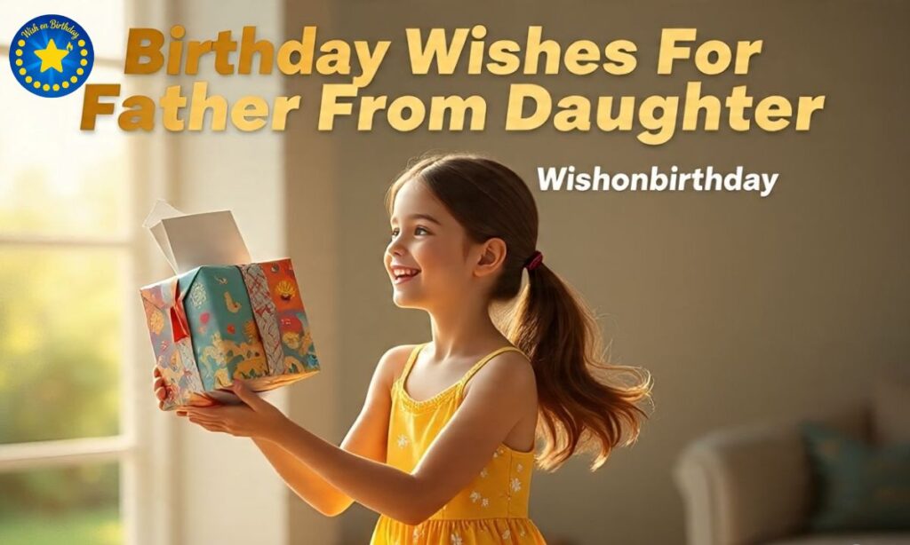 Birthday Wishes For Father From Daughter on Wishonbirthday