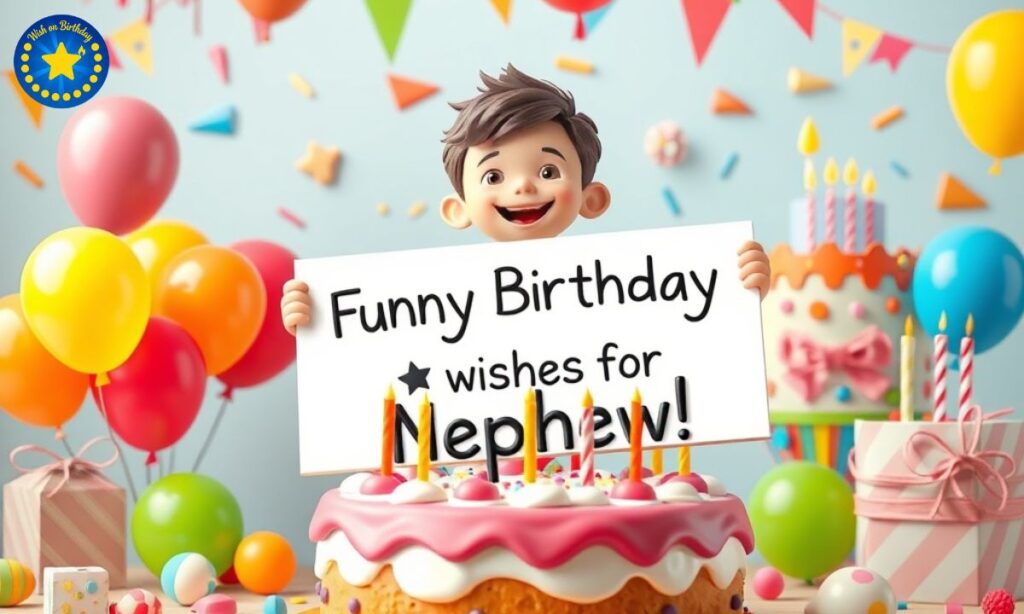 Funny Birthday Wishes for Nephew on Wishonbirthday