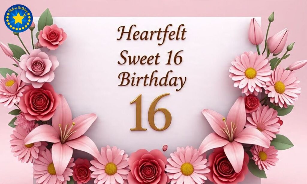 Heartfelt Sweet 16 Birthday Wishe