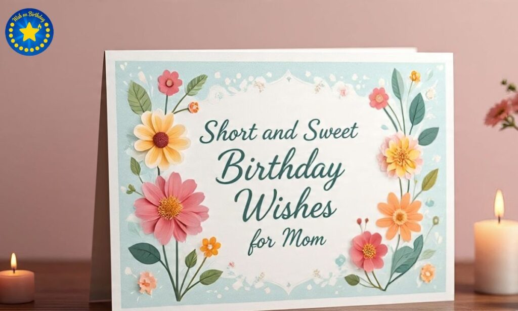 Short and Sweet Birthday Wishes for Mom