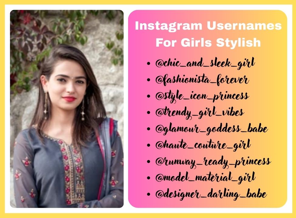 Instagram Usernames For Girls Stylish