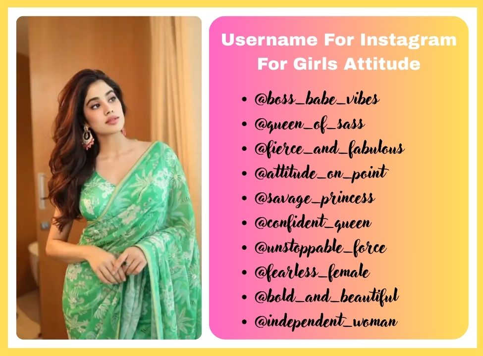 Username For Instagram For Girls Attitude