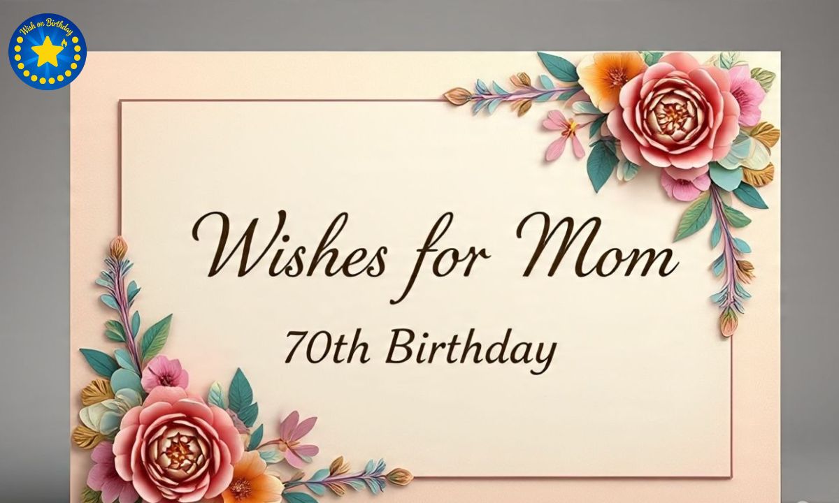250+ Heartfelt  70th Birthday Wishes for Mom