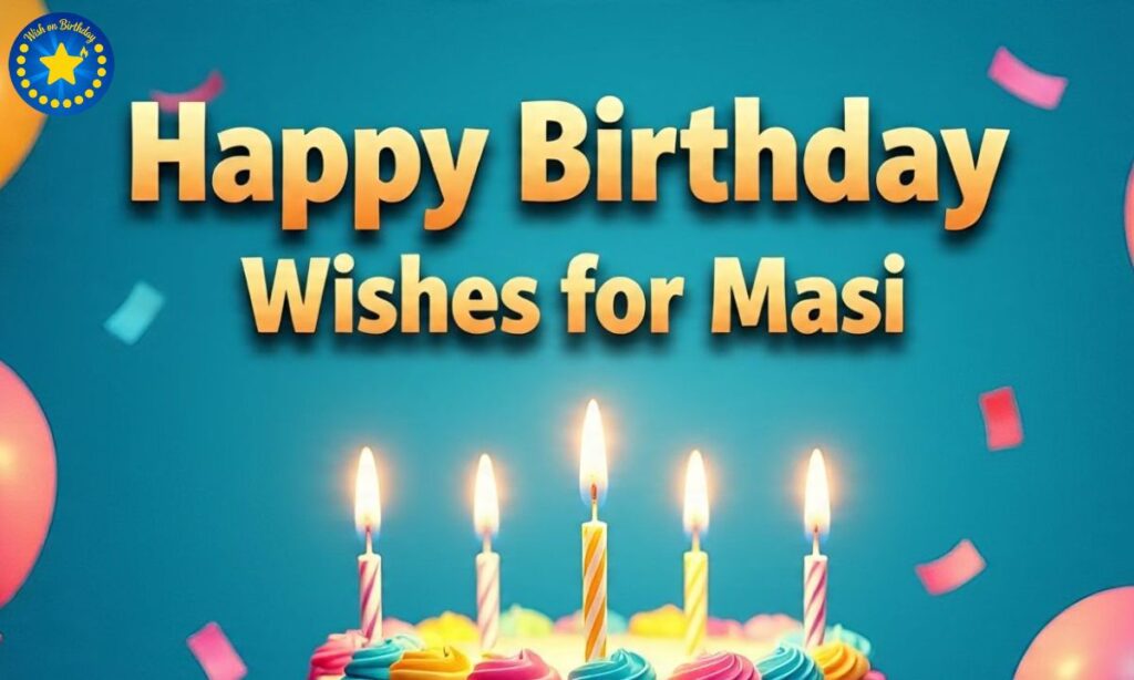 Happy Birthday Wishes for Masi on wishonbirthday