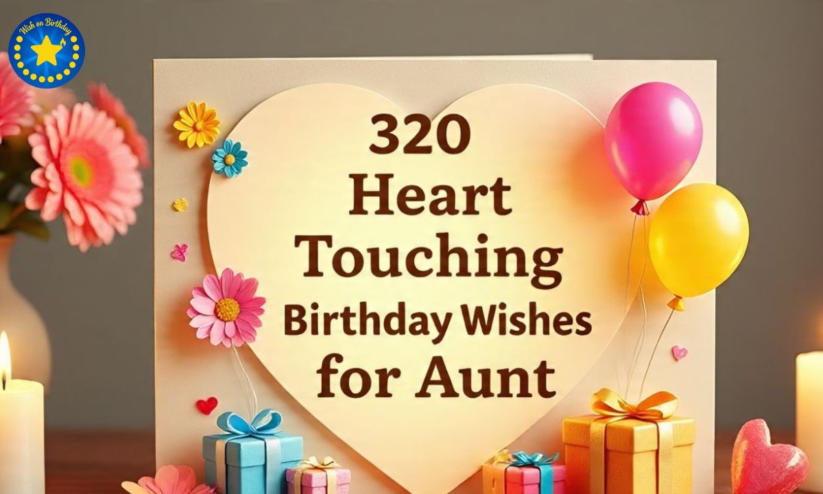 320 Heart Touching Birthday Wishes for Aunt