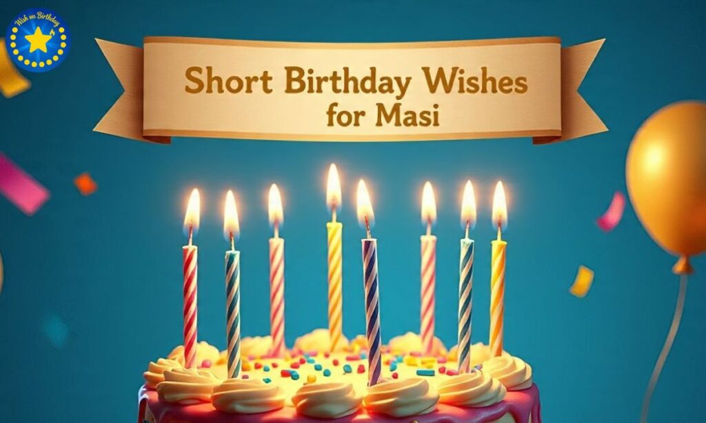 Short Birthday Wishes for Masi