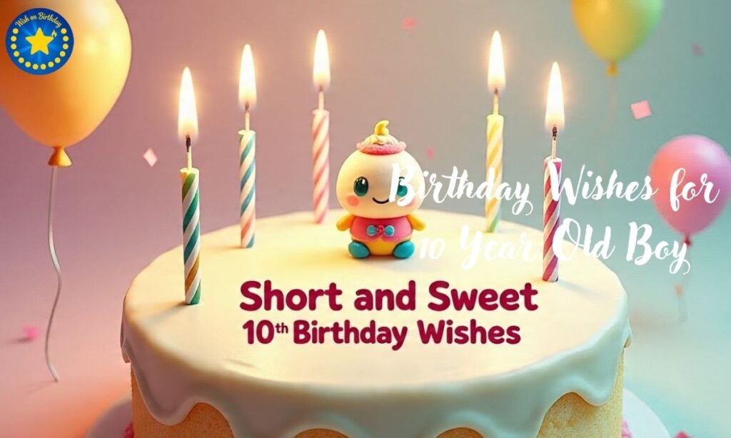 Short and Sweet 10th Birthday Wishes